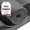 FabricLA Craft Felt Fabric - 72" Inch Wide & 1.6mm Thick Non-Stiff Felt Fabric by The Yard - Platinum Grey - 8 Yards